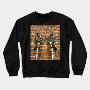 Graffiti Hearts [Digital Figure Illustration] Message on the Mortar Version 3 Crewneck Sweatshirt